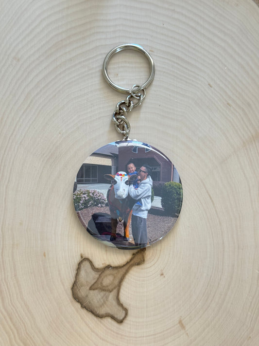 Keychain - Round 2.25 Inches